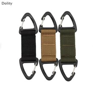 🎄【Special price】Dolity Outdoor Camping Carabiner Hook Hiking Webbing Buckle Belt Clip Hanging Keychain Carabiner Climbing Survival Equipment