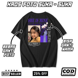 KAOS CUSTOM AESTHETIC 13 - BEBAS REQUEST PAKAI FOTO DAN NAMA SENDIRI - KAOS BUCIN STREETWEAR - KAOS VIRAL PRIA WANITA BAYAR DI TEMPAT (COD)