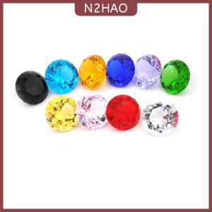 N2HAO Bìa giấy hình kim cương pha lê thủy tinh quà trang sức trang trí đám cưới 30mm