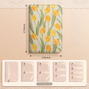 Jewelry Storage Book with Zipper Velvet Lined Pockets for Girls/Women PU Leather Travel Jewelry Case
