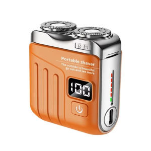 R-19 Electric Smart Shaver IPX7 Waterproof Household Portable Washable Display Digital Double Blade Charging Shaver