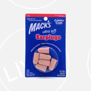 Macks Ultra Soft Foam Earplugs 3 Pair | Ear Plugs For Sleeping Anti Noise Cancelling Penutup Telinga Bunyi Tidur 耳塞防噪音睡眠專用高效隔音