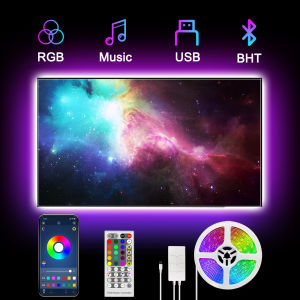 Smart WiFi LED Light Strips TV Backlight 2m/3m USB Music Light Strips with Remote Indoor String Lights