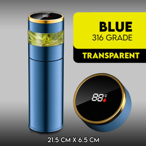 [SG STOCK] Smart LED Bottle 316 Grade Stainless Steel Thermos Thermal Flask Measure Temperature Display 450ML