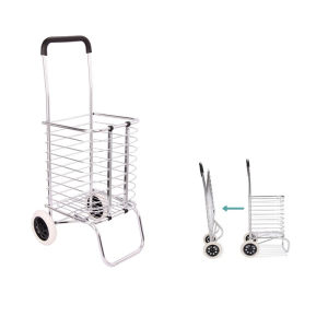 (จัดส่งฟรี) Shopping Cart รถตะกร้าเข็นของพับเก็บได้ รถเข็น รถเข็นของ รถตะกร้าเข็นของ รถขนของ รถเข็นตะกร้า พับเก็บได้ สะดวกกว่าเดิม (จัดส่งจากประเทศไทย)