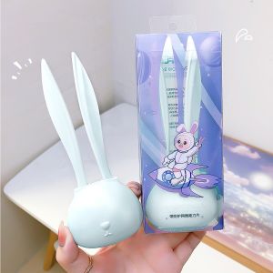 2pcs/set Cute Rabbit Shape Design Eyebrow Trimmer Facial Hair Remover Eyebrow Lip Razor Eyebrow Trimmers Beauty Makeup Tool Set