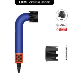 [SG Stock] High Speed Ionic Hair Dryer 1600W Quick Dry Hair Blower with 1/6 Nozzles Lightweight Bent Head