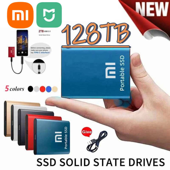 Xiaomi Mijia SSD 4TB 128TB Flash Hard Drive External Type-C High Speed ...