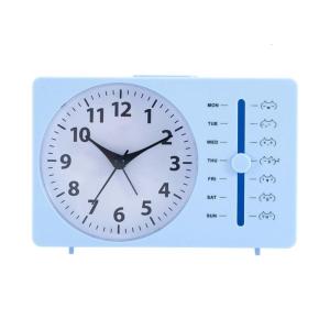 Analog Alarm ClockSilents None Ticking Small ClockTravel Alarm Clock Operated Bedside Clock for Bedroom Desk