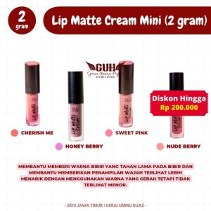 LIPSTIK LIP MATTE CREAM SR12 2GR LIP MATTE LIPCREAM BPOM