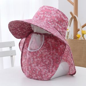 Topi Visor Lipat Wanita Anti UV Lebar / Topi Pantai Cadar T36