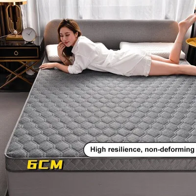 MISO 6CM Latex Mattress Single/Double/King/Queen Latex Foam Memory Mattress Prevent Dust Mites Foldable Mattress Thick Mattress Topper Hotel Quality