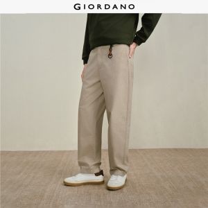 Giordano Men 100% cotton rolled cuff mid rise pants Free Shipping 18116815