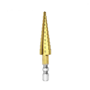 3-13mm HSS for Titanium Coated Step Cone Hex Shank Reaming Power Tools for Metal