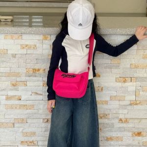 NVIEN1 ภาษาเกาหลี กระเป๋ากีฬาตัวอักษร ชายหญิง สำหรับเด็ก กระเป๋าสะพายข้าง แฟชั่น น้ำหนักเบา กระเป๋าเดินทาง ของขวัญ