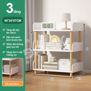 DAMIK kệ sách gỗ 4/5 tầng giúp bạn cất gọn đồ đạc