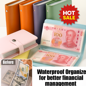 กระเป๋าสัมภาระกันน้ำพร้อมล็อก มีที่เก็บเงินสดขนาดใหญ่ แบ๊งค์ออมสิน เครื่องคิดเลข และเครื่องมือบริหารการเงิน防水理财现金存钱本