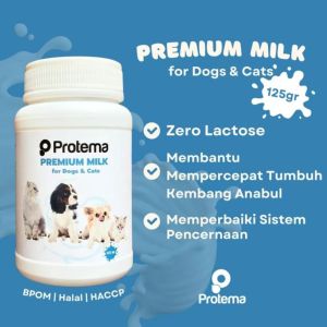 TERLARIS PROTEMA PREMIUM MILK FOR CAT & DOG 125GR - Susu Kucing & Anjing Protema Premium 125gr