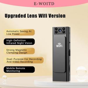 TENXI3 1 bộ 180 ° xoay ống kính ngoài trời thể thao máy ảnh HD Wifi máy ảnh kỹ thuật số video mini cầm tay thực thi pháp luật ghi