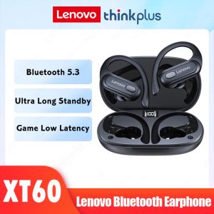 Lenovo XT60 Wireless Sport Earphone Bluetooth 5.3 TWS Waterproof HiFi With Noise Cancelling Microphone For LED Dispaly
