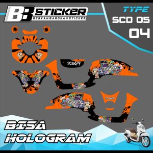 Decal Scoopy BISA HOLOGRAM Full Body Full Block Dekal New Fi 2017 2018 2019  Scd 5
