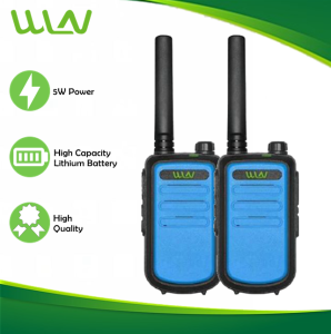 Wln KD-C10 5W UHF 400-470MHz 16 Channel Walkie Talkie Two Way Radio -SET OF 2