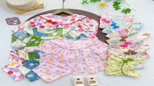 9KG-42KG ĐỒ BỘ TOLE LANH TAY dài QUẦN DÀI BÉ GÁI MẶC NHÀ MẶC NGỦ