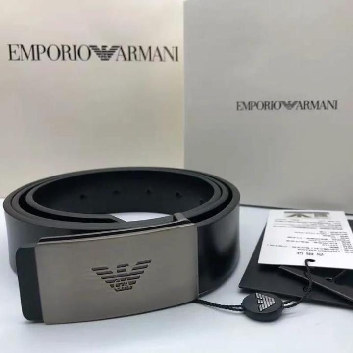 Gift GA EMPORIO ARMANI Fashion Leather Belt Belt Mens Business - Main Image