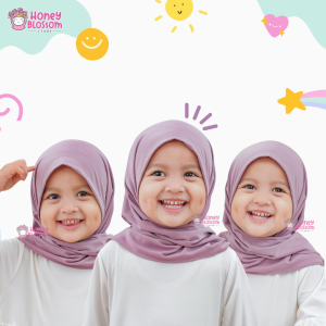 HONEYBLOSSOM - Jilbab Anak Perempuan / Pastan Anak Jersey Premium / Pasmina Instan Anak Perempuan / Hijab Anak Perempuan Zahra
