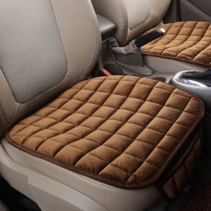 JPTD Winter 1PC Front Chair Seat Pad Anti-slip Car Seat Protector Vehicle Seat Cushion Breathable Pad Car Seat Cover