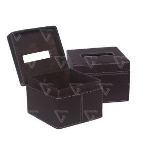 Box Tisu Tempat Tisu Wadah Tisu Kotak Tisu Vynil COKLAT