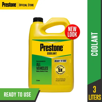PRESTONE RTU Radiator Coolant 3L for CARS & MOTORCYCLE. Prevents rust corrosion & overheating w/ 5X superior cooling