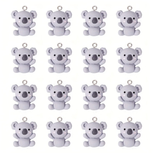 20pcs nhựa Koala quyến rũ nhỏ và đáng yêu phụ kiện hoàn hảo cho thêm cảm ứng độc đáo để sáng tạo thủ công