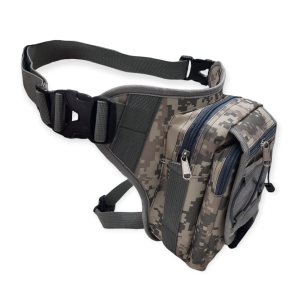 Tas SelempangPahaPinggang Loreng GurunHitamHijauKrem Cordura