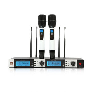 PB6 mic wirelessvocal suara terbaik Dual handheld microphone wireless mic karaoke