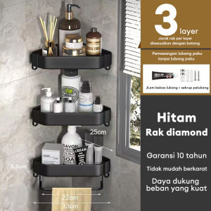 Rak kamar mandi stainles Rak sudut Rak sabun shampoo Dinding  Rak handuk Gantung