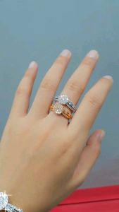 Gelang Bangle Dewasa Terbaru Model Elegan Bulat Full Permata Dilapisi Emas 18k