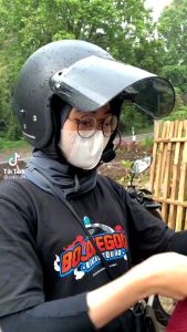 HELM RETRO MERK DCS KACA INJAK SILVER PELANGI SMOKE