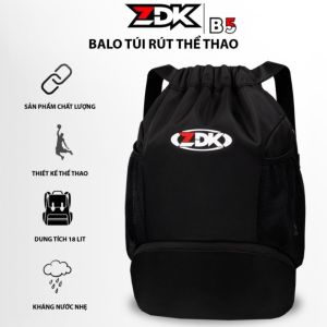 Balo Túi Rút Thể Thao ZDK B5 Có Ngăn Đựng Giày Chống Nước Nhẹ Dây Đeo Chắc Chắn Dung Tích 18L