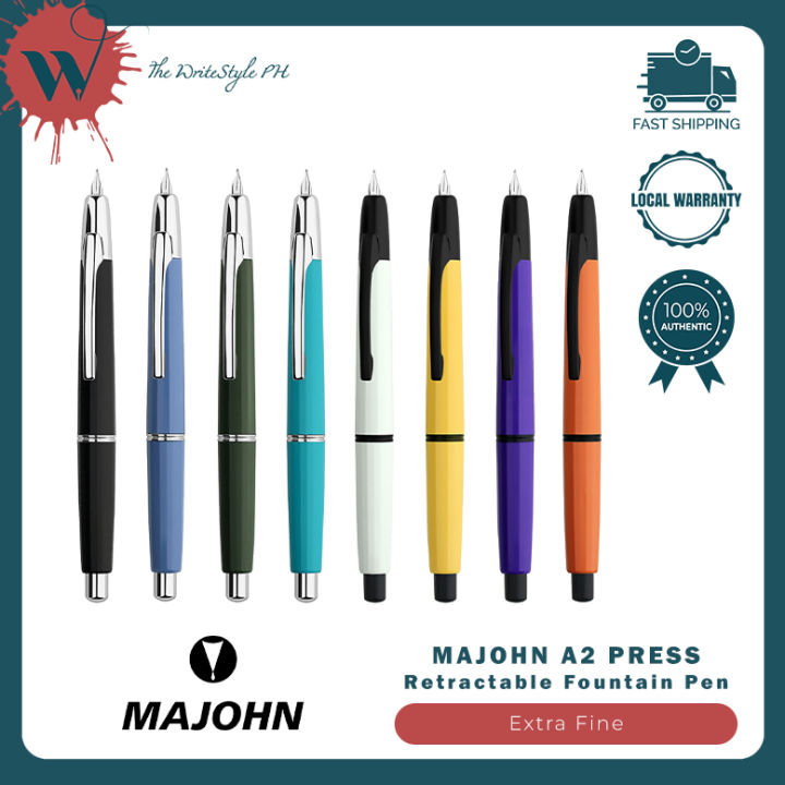 Moonman Majohn Füllfederhalter In Violett Mit Silbernem Clip – Inkl. Konverter & Geschenkbox