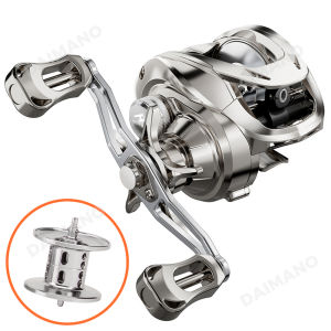 Dainamo รอกหยดน้ำ รอกเบสหยดน้ำ รอกหยดนํ้า แรงลาก 12 กก. อัตราทดเกียร์ความเร็วสูง 6.3:1 น้ำจืด ตกปลาทะเล รอกเบท รอก รอกเบส