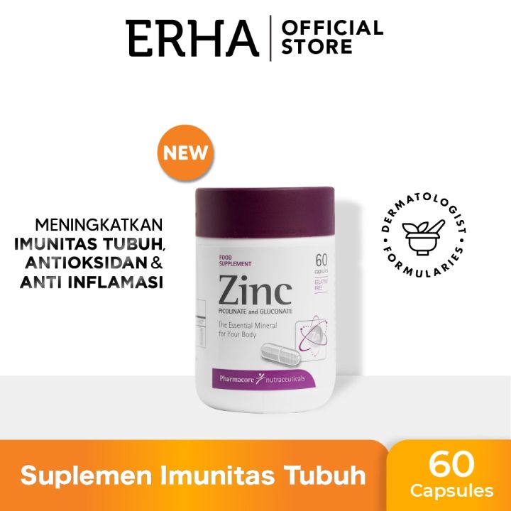 Zinc 30 Zinc 60 (Zinc Picolinate 50mg Gluconate 50mg) 30 kapsul