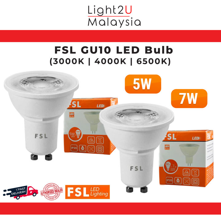 GU10 LED 7W 3000K, 4000K