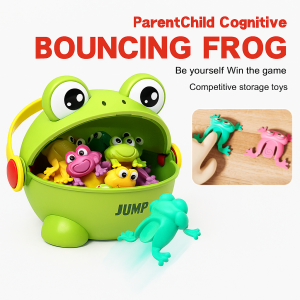 Bouncing Frog Childrens Educational Toy Jumping Frog To Improve Color Cognition Cultivate Logical Thinking Gift For Children