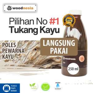 POLES PEWARNA KAYU 250 ML WOODNESIA POLES KAYU JATI MAHONI WALNUT PERMUKAAN KAYU