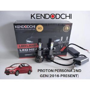 🔥READY STOCK🔥KENDODCHI 2Pcs H3 LED Car Headlight PROTON PERSONA 2ND GEN(2016-PRESENT) product by Malaysia