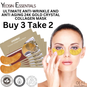 BUY 3 TAKE 2 Gold Collagen Eye Mask Anti-Aging Dark Circles Skin Care Mask 24k Eye Mask Men Women Beauty Moisturizing Makeup Anti-Aging