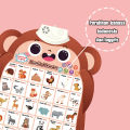 HAHA TOY Edukasi Poster Edukasi Suara Anak Belajar Bahasa Indonesia Arab Inggris Talking Poster dinding Suara. 