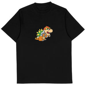 MMOPTOP Mens Shirt Short Sleeve Shirt  Cotton With  Customized  Mario Design