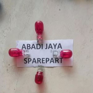 Bohlam Lampu Sein Standar 4 PCS Warna Merah MOKINI Kanan Kiri T13 12Volt 10 WATT Semua Jenis Motor Mobil Universal